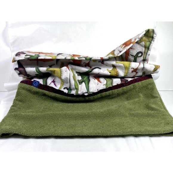 Hippo Hug Washable Removable Regular Pillow Case Green Dinosaur Reptiles - Picture 2 of 8